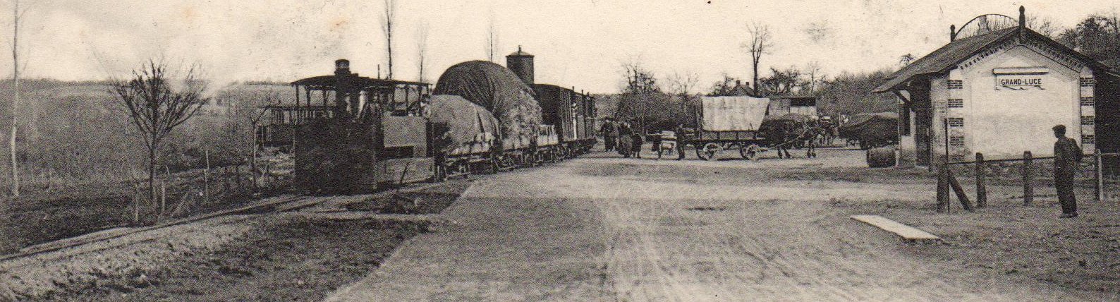 Gare Le Grand-Lucé, Sarthe : Le tramway
